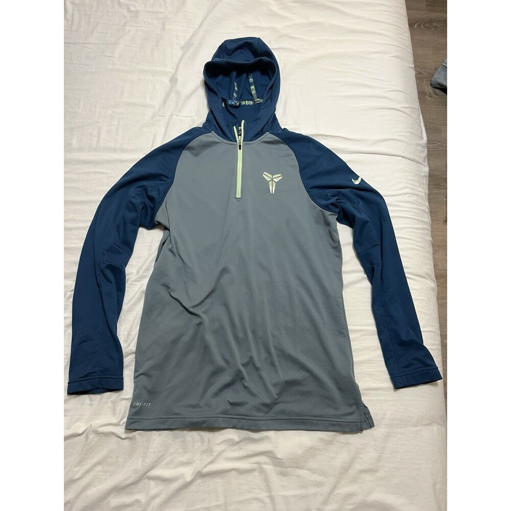 Vtg Kobe Bryant Mamba Nike Dri Fit 1/4 Zip Pullover Hoodie NBA Hero Mens‎ Medium